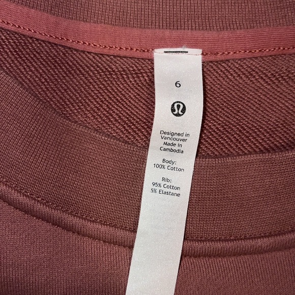 Lululemon Perfectly Oversized Crewneck *Logo Size 6 Color: Spiced Chai EUC - Picture 6 of 12